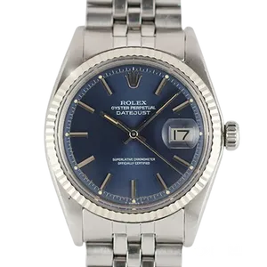 【2025年10月】ロレックス デイトジャスト 1601 ステンレススチール 36mm ブルー 中古品