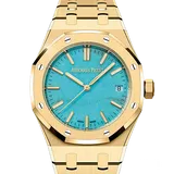 オーデマピゲ ロイヤルオーク 15550BA.OO.1356BA.01 ターコイズ イエローゴールド 37mm