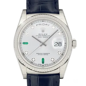 【2025年07月】ロレックス デイデイト 118139 ホワイトゴールド 36mm シルバー 中古品