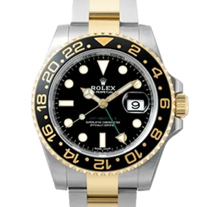 【2023年06月】ロレックス GMTマスター2 116713LN ステンレススチール+イエローゴールド 40mm ブラック 中古品