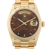 ロレックス デイデイト 18038 ウォールナット イエローゴールド 36mm