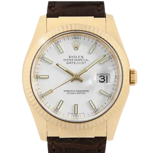 【2025年07月】ロレックス デイトジャスト 116138 イエローゴールド 36mm ホワイト 中古品