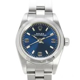 ロレックス オイスターパーペチュアル 76080 ブルー ステンレススチール 24mm