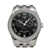 パテックフィリップ アニュアルカレンダー 5036/1G-013 ブラック ホワイトゴールド 37mm