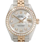 ロレックス デイトジャスト 279381RBR ブラック ステンレススチール+エバーローズゴールド 28mm