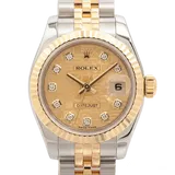 ロレックス デイトジャスト 179173G シャンパン ステンレススチール+イエローゴールド 26mm