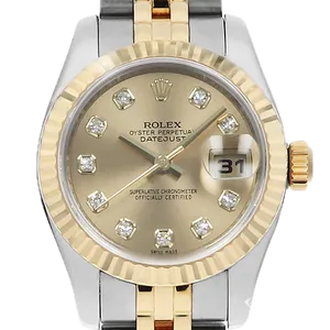 【2023年01月】ロレックス デイトジャスト 179173 ステンレススチール+イエローゴールド 26mm シャンパン 中古品