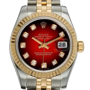 【2023年05月】ロレックス デイトジャスト 179173 ステンレススチール+イエローゴールド 26mm レッドグラデーション 中古品