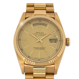 【2022年09月】ロレックス デイデイト 18038 イエローゴールド 36mm シャンパンゴールド 中古品