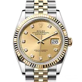 ロレックス デイトジャスト 126233 シャンパン ステンレススチール+イエローゴールド 36mm