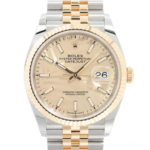 【2021年09月】ロレックス デイトジャスト 126233 ステンレススチール+イエローゴールド 36mm シャンパン 未使用品