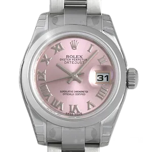 【2022年10月】ロレックス デイトジャスト 179160 ステンレススチール 26mm ピンク 中古品