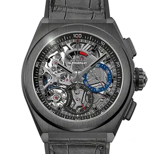 【2022年12月】ゼニス デファイ 49.9000.9004_78.R582 ブラックセラミック 44mm スケルトン 中古品