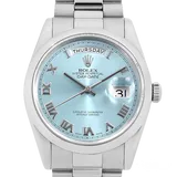 ロレックス デイデイト 118206 シルバー プラチナ 36mm