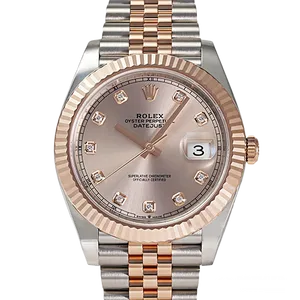 【2025年11月】ロレックス デイトジャスト 126331G ステンレススチール+エバーローズゴールド 41mm サンダスト 新品