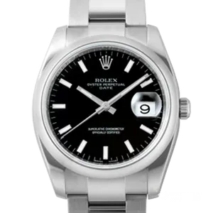 【2023年05月】ロレックス オイスターパーペチュアル 115200 ステンレススチール 34mm ブラック 中古品