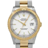 ロレックス デイトジャスト 16263 ホワイト ステンレススチール+イエローゴールド 36mm