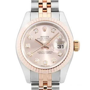 【2022年05月】ロレックス デイトジャスト 179171G ステンレススチール+エバーローズゴールド 26mm ピンク 中古品