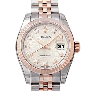 【2023年04月】ロレックス デイトジャスト 179171G ステンレススチール+エバーローズゴールド 26mm シルバーコンピューター 中古品