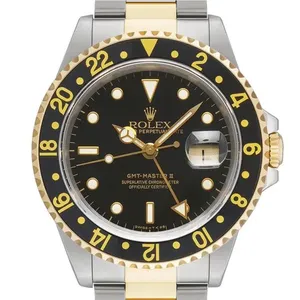 【2024年02月】ロレックス GMTマスター2 16713 ステンレススチール+イエローゴールド 40mm ブラック 中古品