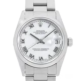 ロレックス デイトジャスト 68240 ホワイト ステンレススチール 26mm