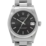 ロレックス デイトジャスト 68240 ブラック ステンレススチール 31mm