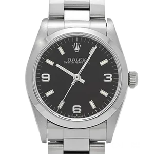 【2025年12月】ロレックス オイスターパーペチュアル 67480 ステンレススチール 28mm ブラック 中古品