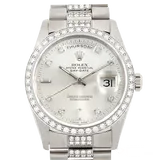 ロレックス デイデイト 18349A シルバー ホワイトゴールド	 36mm