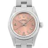 ロレックス オイスターパーペチュアル 76030 ピンク ステンレススチール 24mm