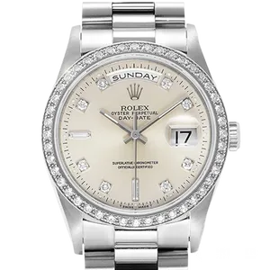 【2021年07月】ロレックス デイデイト 18346 プラチナ 36mm シルバー 中古品