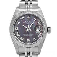 ロレックス デイトジャスト 79174NR ブラックシェル 新品