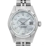 ロレックス デイトジャスト 79174NG ホワイトシェル ステンレススチール+ホワイトゴールド 24mm