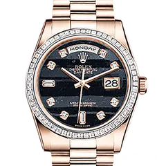 ロレックス デイデイト 118395BR ブラック 新品