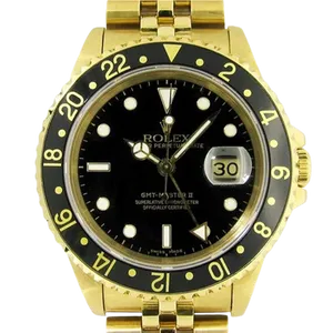 【2021年11月】ロレックス GMTマスター2 16718 イエローゴールド 40mm ブラック 中古品