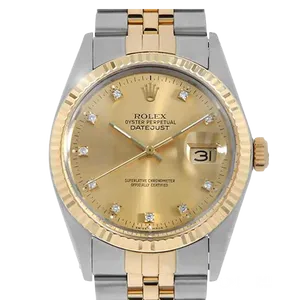 【2026年03月】ロレックス デイトジャスト 16013 ステンレススチール+イエローゴールド 36mm シャンパン 中古品