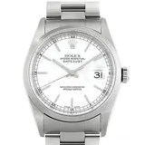 ロレックス デイトジャスト 16200 ホワイト ステンレススチール 36mm