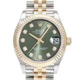 ロレックス デイトジャスト 278273G グリーン イエローゴールド 31mm