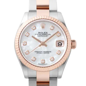 【2025年10月】ロレックス デイトジャスト 278271NG ステンレススチール+エバーローズゴールド 31mm ホワイトシェル 新品