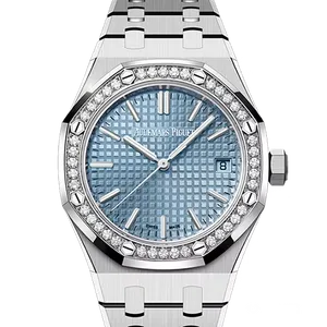 【2023年03月】オーデマピゲ ロイヤルオークセルフワインディング 15551ST.ZZ.1356ST.01 ステンレススチール 37mm ライトブルー	 未使用品