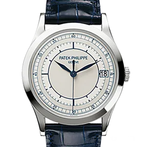 【2023年02月】パテックフィリップ カラトラバ 5296G-001 ホワイトゴールド 38mm シルバー 中古品