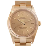 ロレックス オイスターパーペチュアル 14208M シャンパン イエローゴールド 34mm