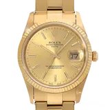 ロレックス オイスターパーペチュアル 15238 シャンパン イエローゴールド 34mm