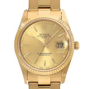 【2023年05月】ロレックス オイスターパーペチュアル 15238 イエローゴールド 34mm シャンパン 中古品