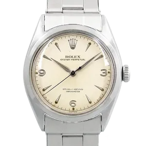 【2022年10月】ロレックス オイスターパーペチュアル 6084 ステンレススチール 34mm ホワイト 中古品