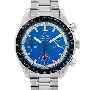 【2022年12月】オメガ スピードマスター 3510.80 ステンレススチール 38mm ブル﻿ー 中古品