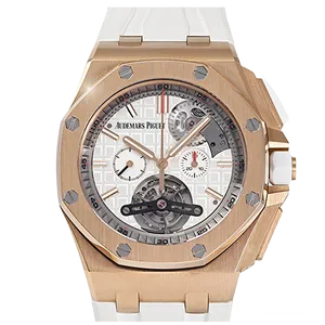 【2023年04月】オーデマピゲ ロイヤルオーク オフショアトゥールビヨンクロノグラフ 26540OR.OO.A010CA.01 ピンクゴールド 44mm ホワイト 中古品