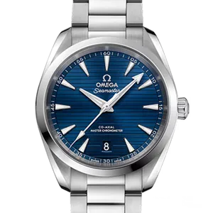 【2023年05月】オメガ シーマスターアクアテラ 220.10.38.20.03.001 ステンレススチール 38ｍｍ ブル﻿ー 中古品