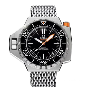 【2024年02月】オメガ シーマスタープロプロフ 224.30.55.21.01.001 ステンレススチール 55mm×48mm ブラック 中古品