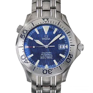 【2022年08月】オメガ シーマスター 2231.80.00 チタン 41.5 m﻿m ブル﻿ー 中古品