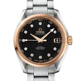 オメガ シーマスター 231.20.39.21.51.003 ブラック ステンレススチール+レッドゴールド	 38.5mm